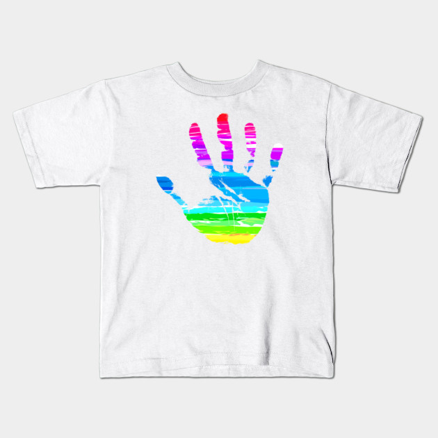 Abstract Hand Palm Print Design